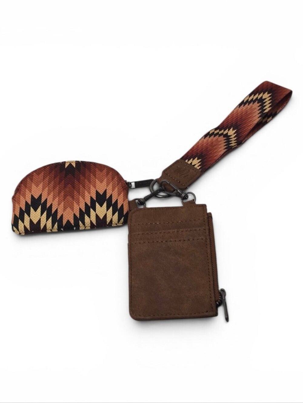 Wrangler Southwestern Dual Pouch Wristlet Card Holder & Coin Purse Cowgirl NWT - Picture 3 of 5